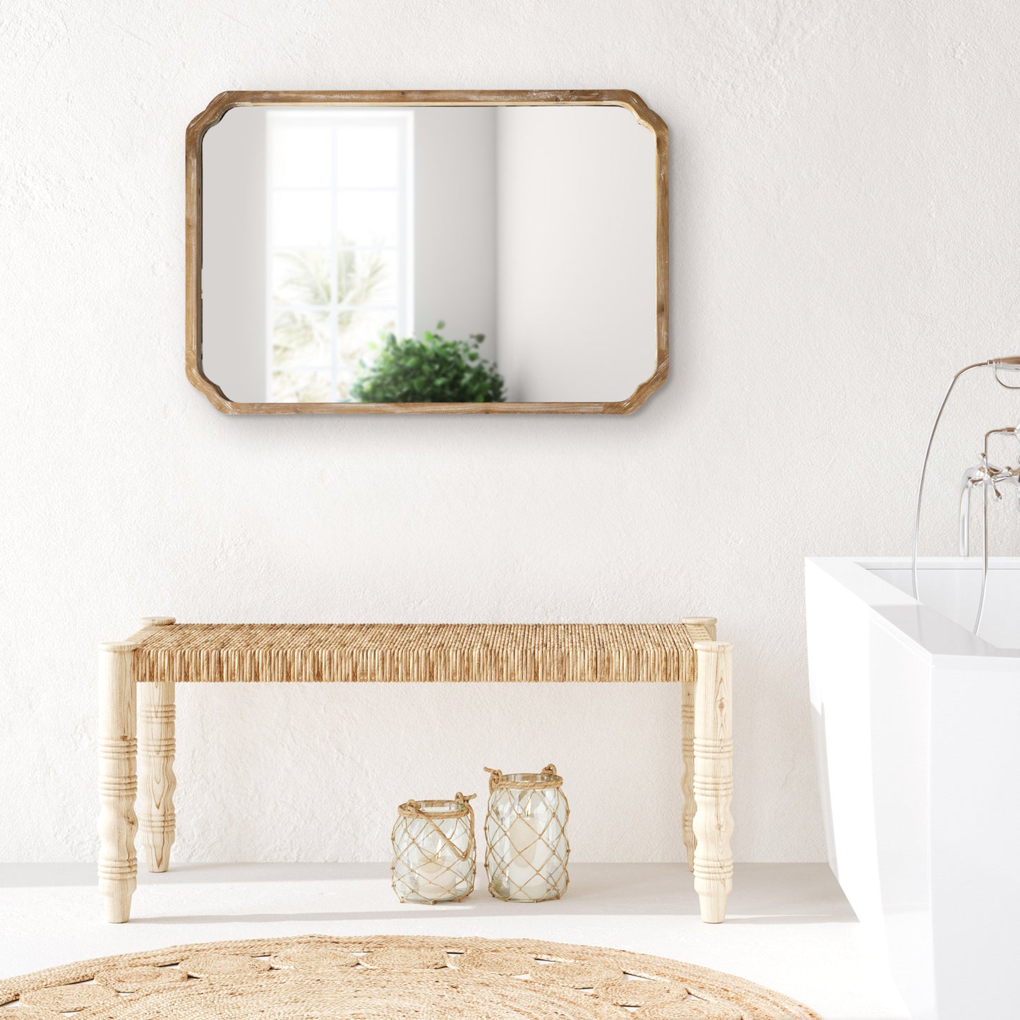 Marston Wood Framed Wall Mirror