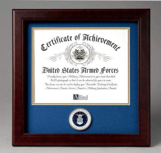 US Air Force Certificate of Achievement Frame with Medallion (8 x 10 inch)