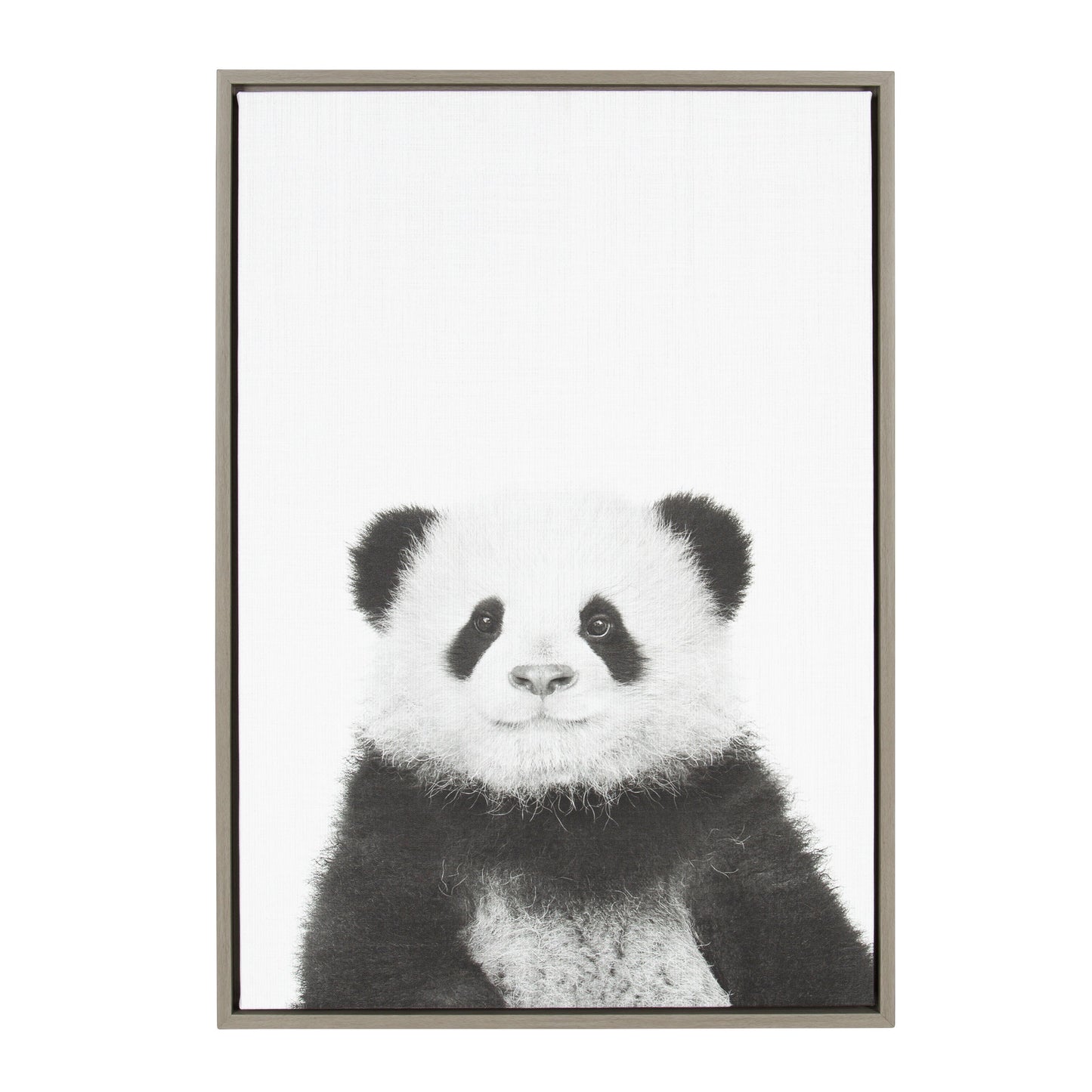 Sylvie Panda Framed Canvas by Simon Te Tai