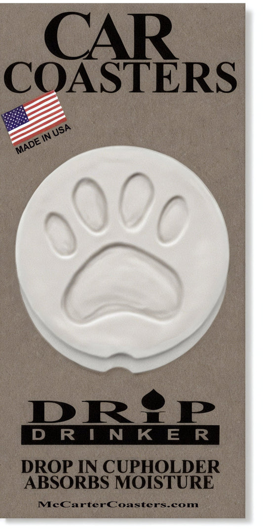 Dog Paw Car Coasters