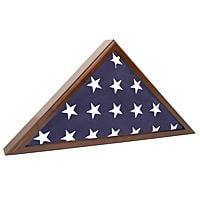 Military Shadow Box 5X9' Flag Display Case, Solid wood burial 5' X 9' 1/2" flag