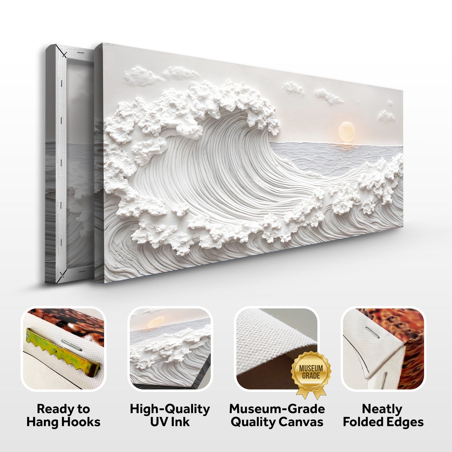 Ocean Waves Abstract Wall Art