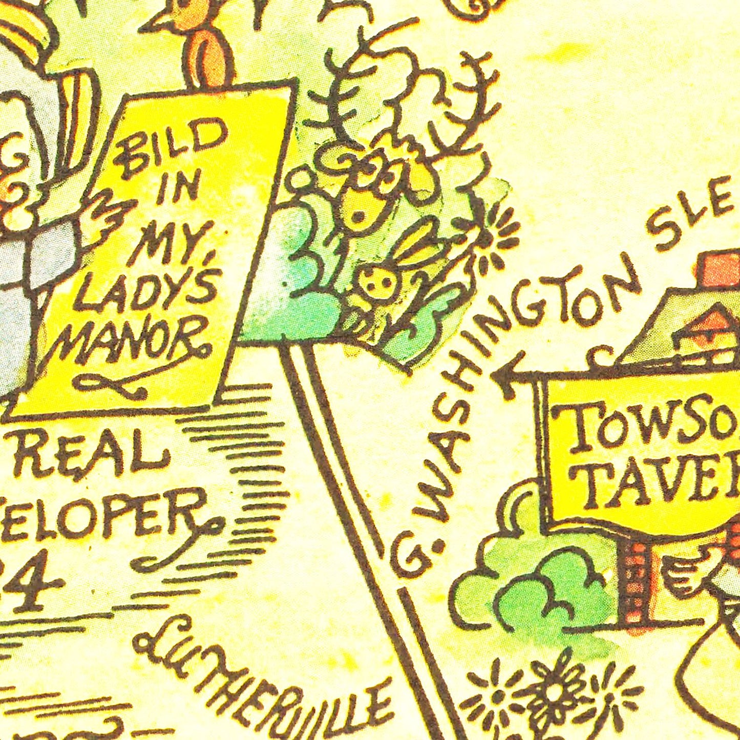 Vintage Map of Baltimore County, Maryland 1935