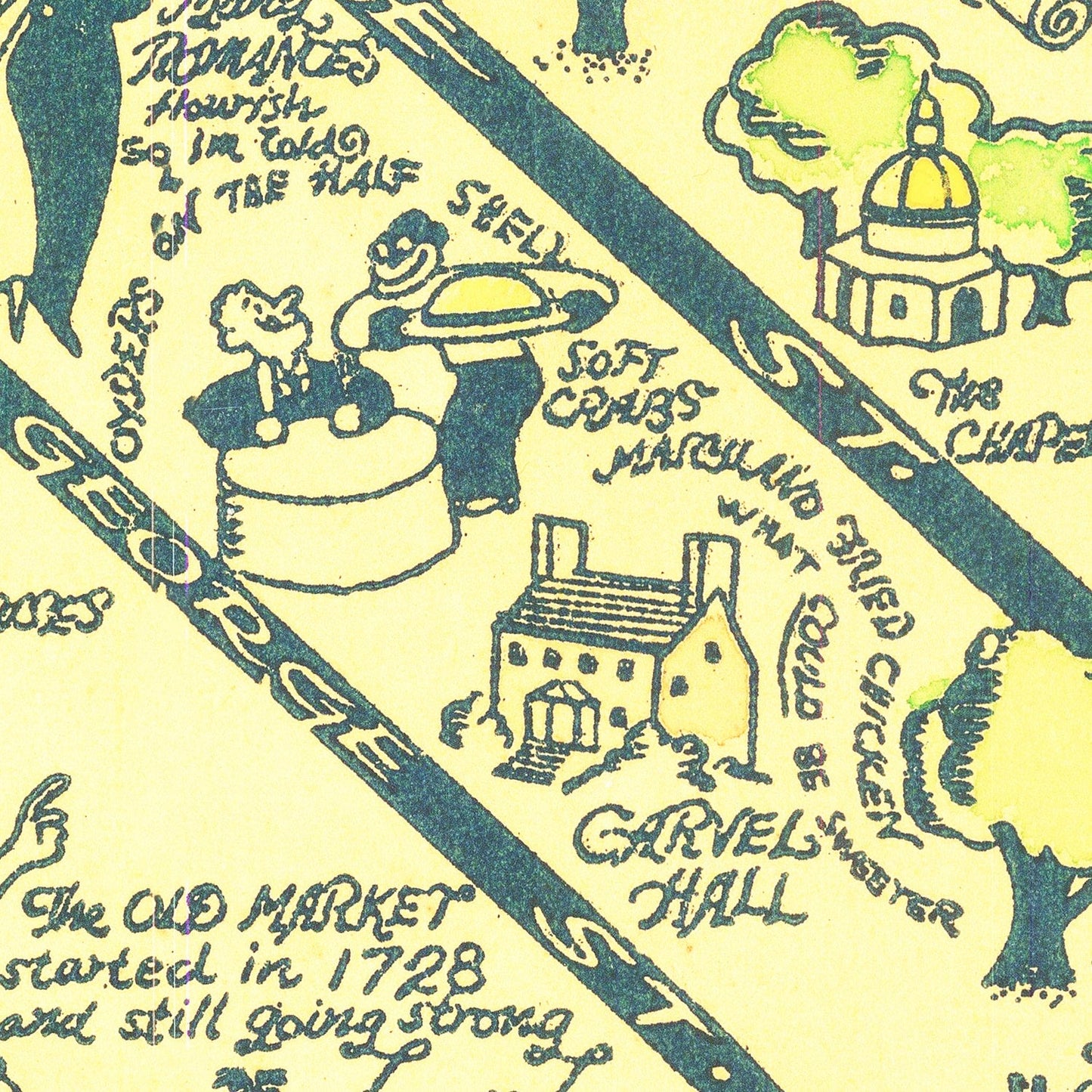 Vintage Map of Annapolis, Maryland 1932