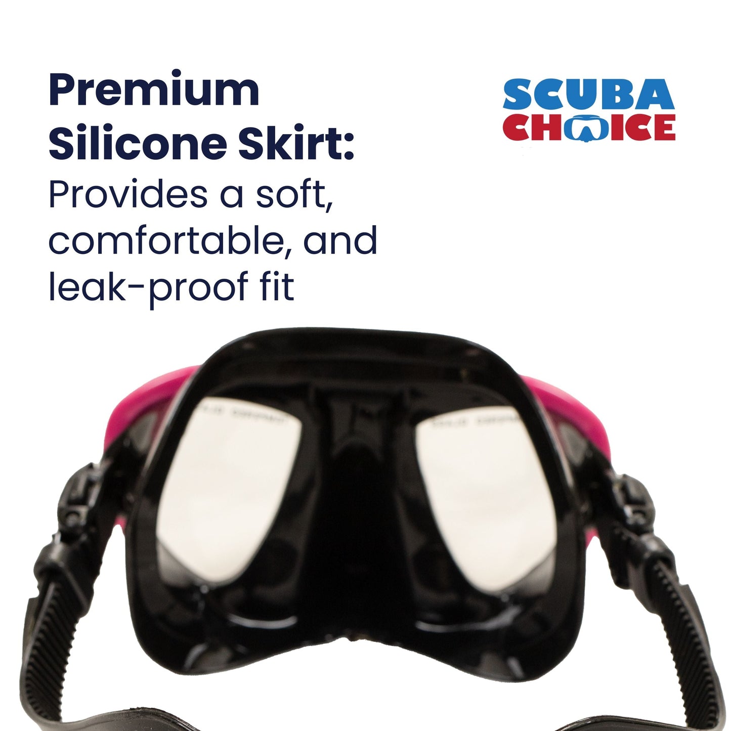 Palantic Black/Pink Compact Dive Mask