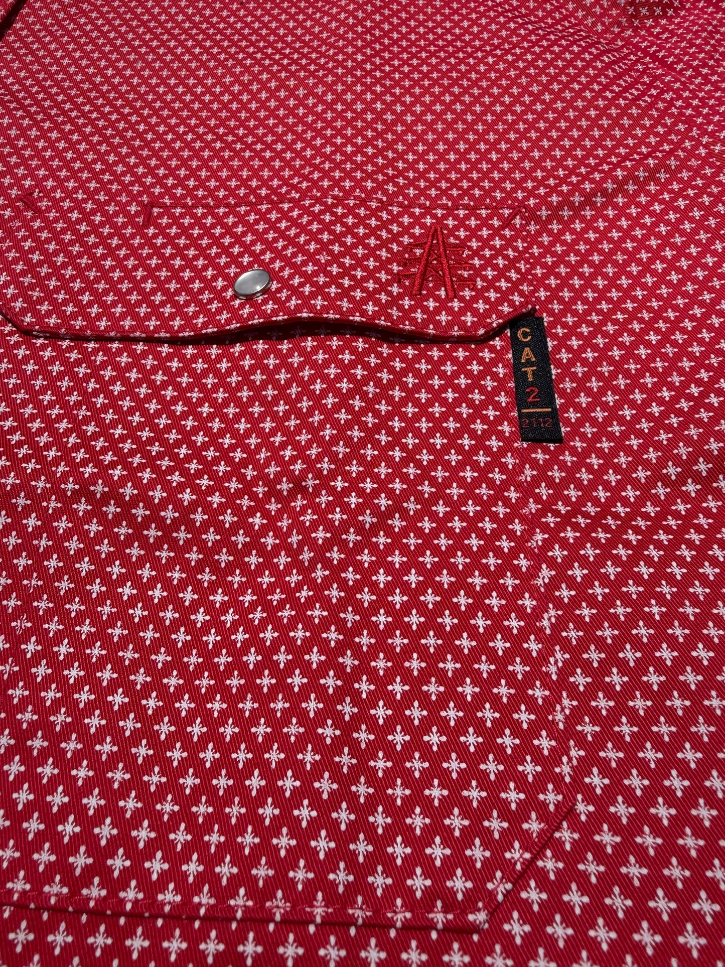 FR Pearl Snap Work shirt - Alpha Red