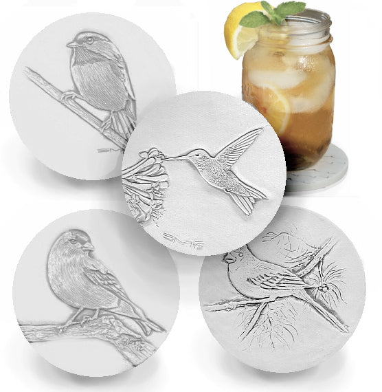 Assorted Birds Drink Coasters