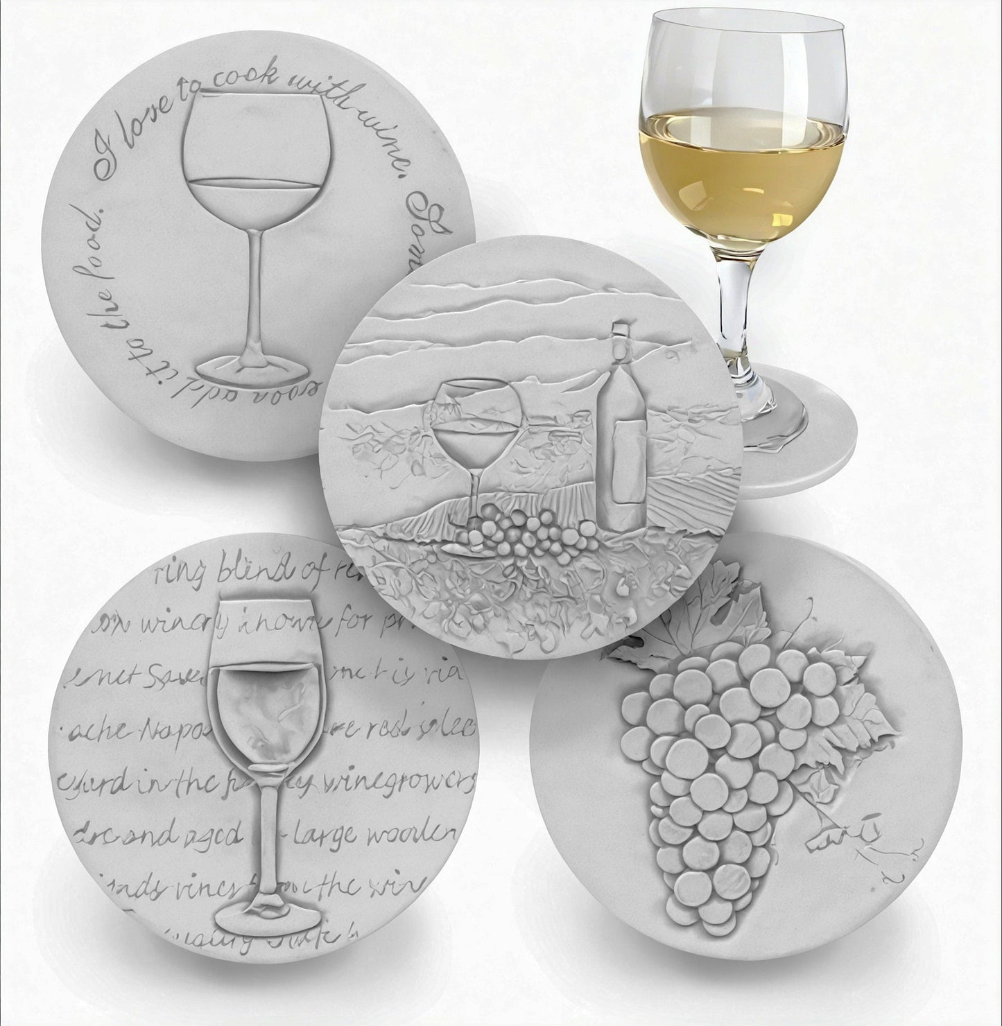 Wine Assorted Drink Coasters