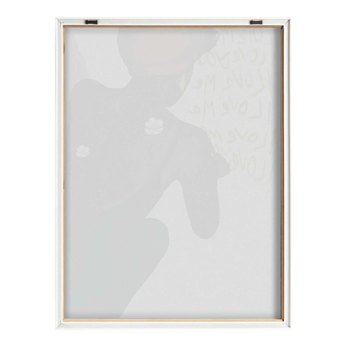 Blake I Love Me I Love You Framed Printed Glass by Mary Joak