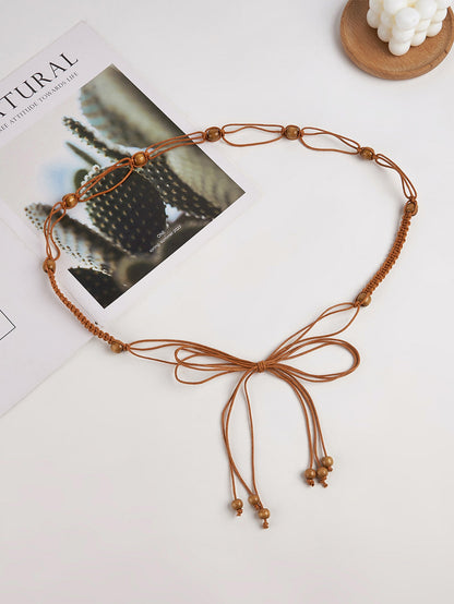Cotton-Linen Knotted Belt