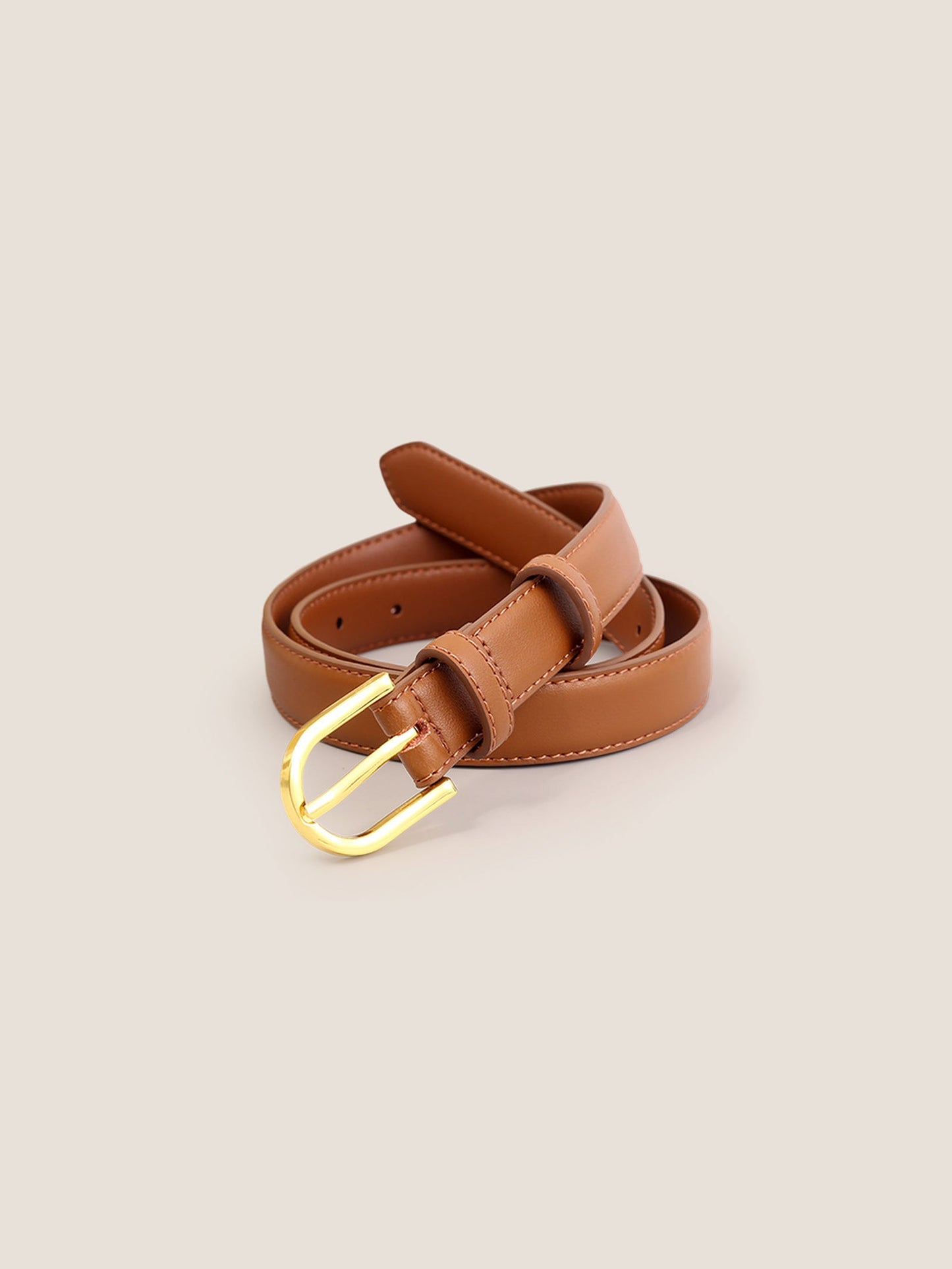 Premium Cowhide Belt With Retro Electroplated Alloy Buckle