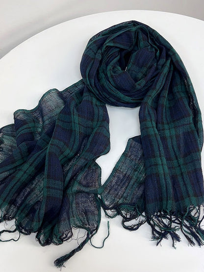 Cotton Linen Lightweight Soft Scarf