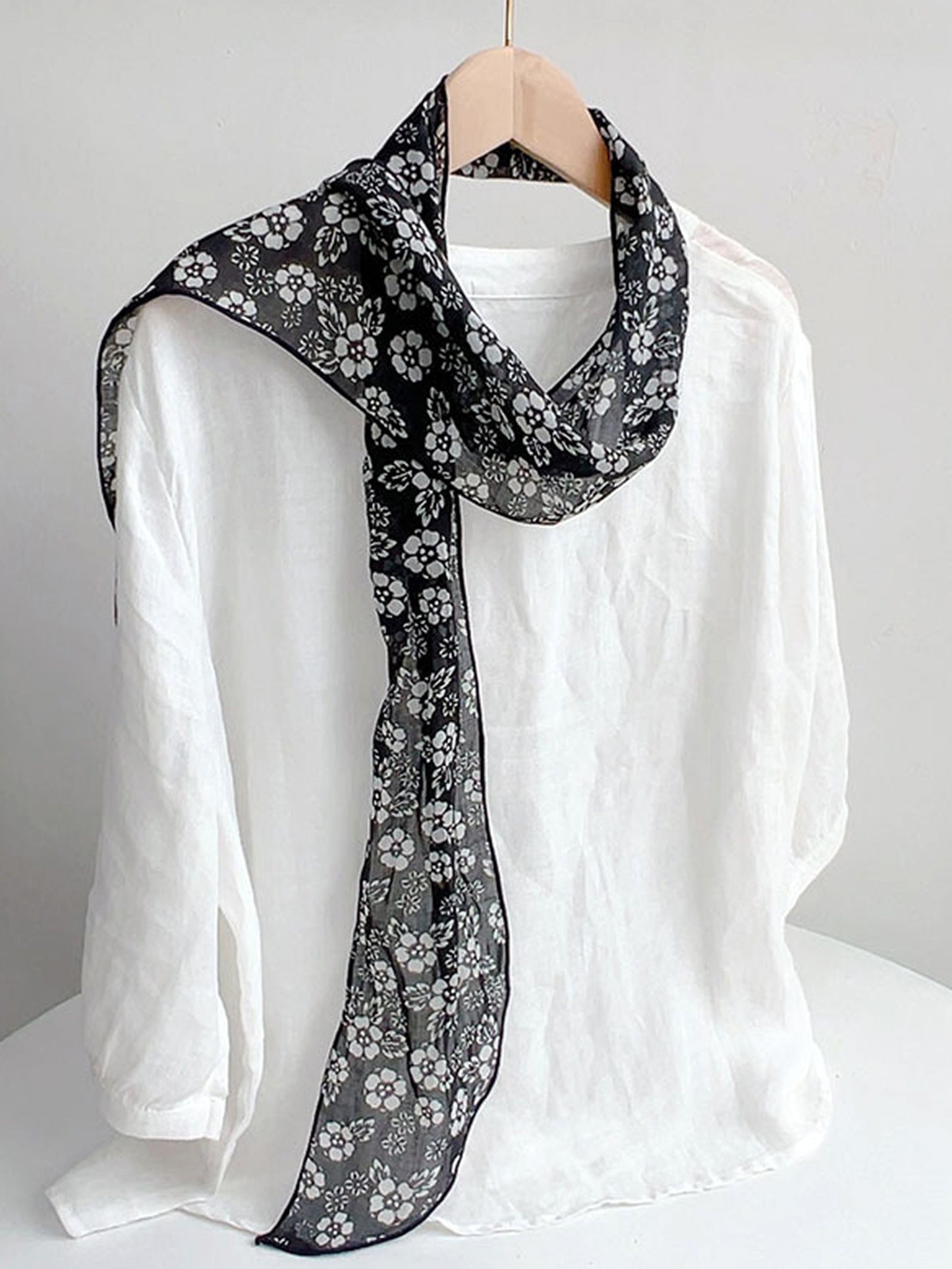 Ramie Vintage Print Handkerchief