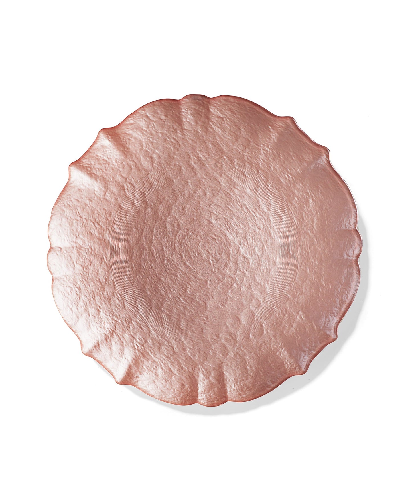 Ice Queen Blush Charger Plates 4-Piece Set 13"D