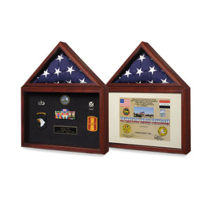 Air force Flag and medal display box- Shadow Box - Fit 3' x 5' flag.