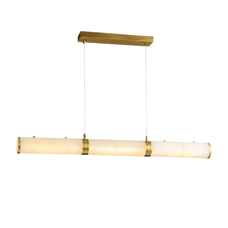 Alabaster Pillar Linear Chandelier