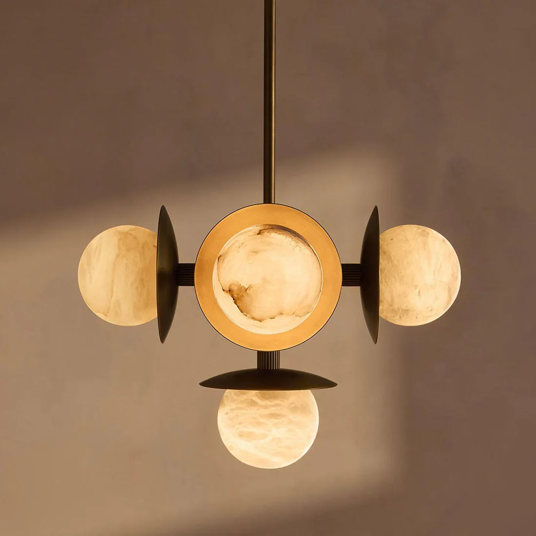 Alabaster Orb Cluster Chandelier