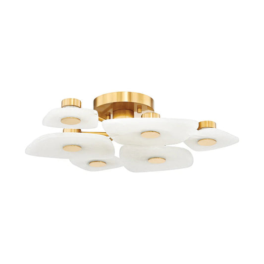 Alabaster Petal Ceiling Light