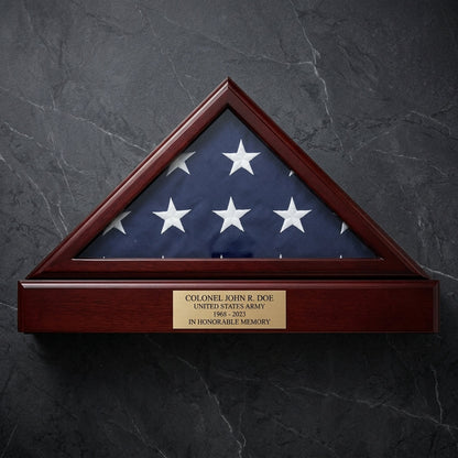 Flag Box, Flag Pedestal Box, Flag Boxes - Cherry or Oak Material.