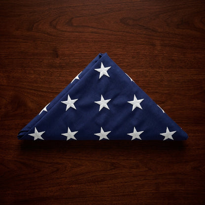 Folded American Flag, Pre Folded American Flag - 3ft x 5ft American Flag.