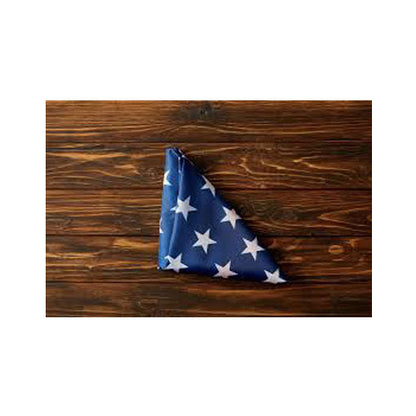 Pre-Folded American Flags for Flag Display Cases - American made flags and hand folded by veterans.