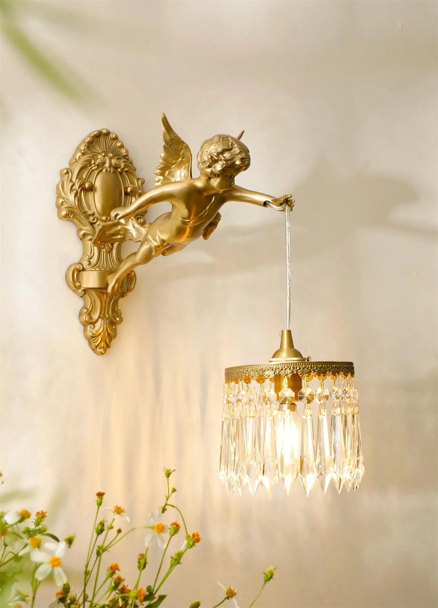 Angel Glass Wall Light