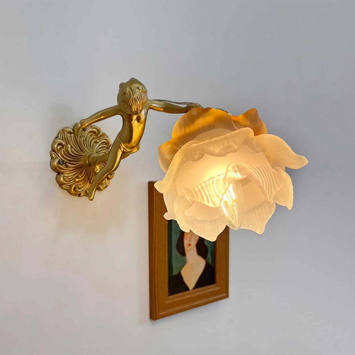 Angel Glass Wall Light