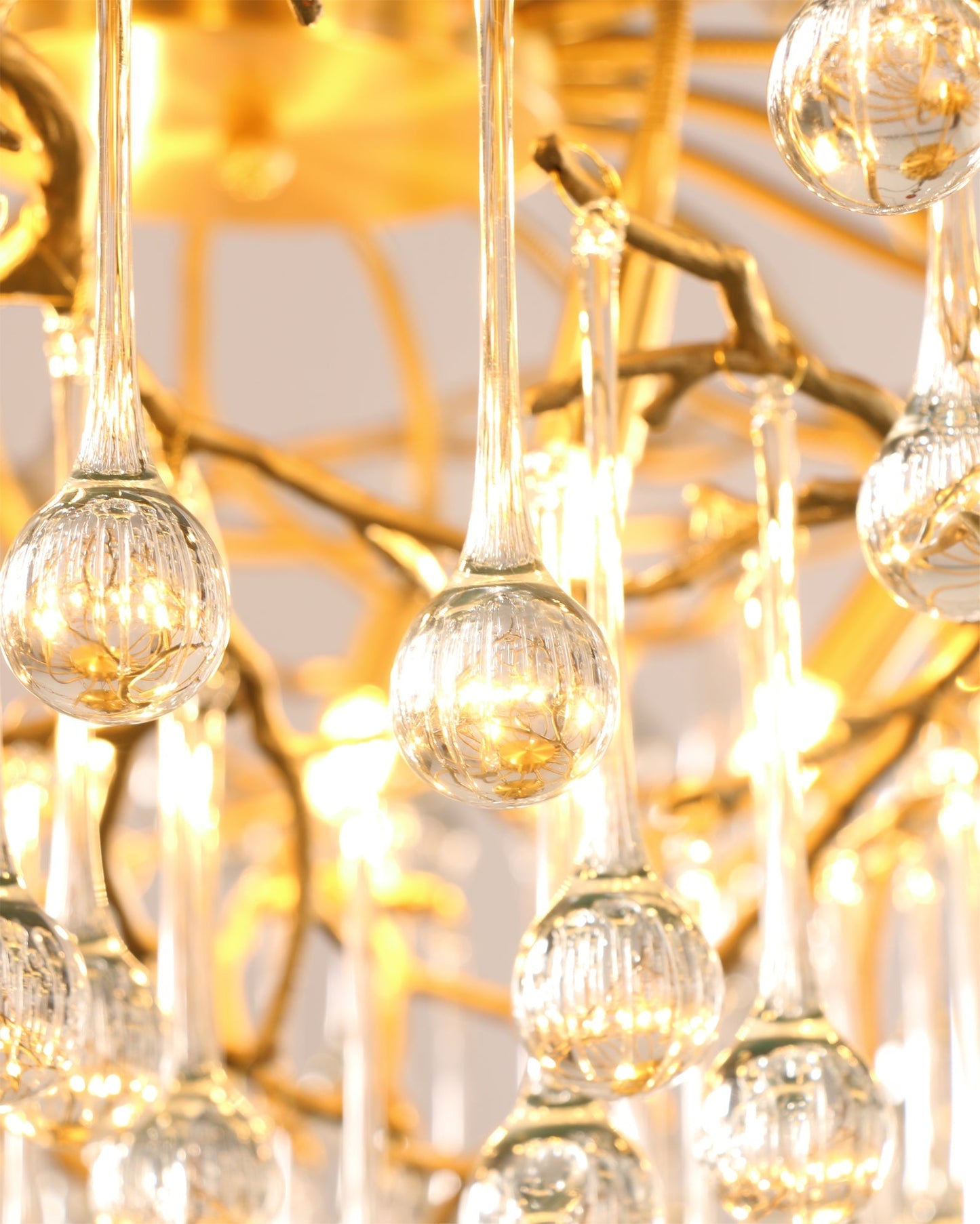 Anita brass chandelier