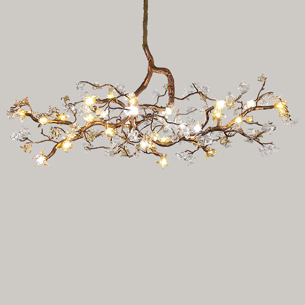 Aosta Branch Glass Flower Chandelier