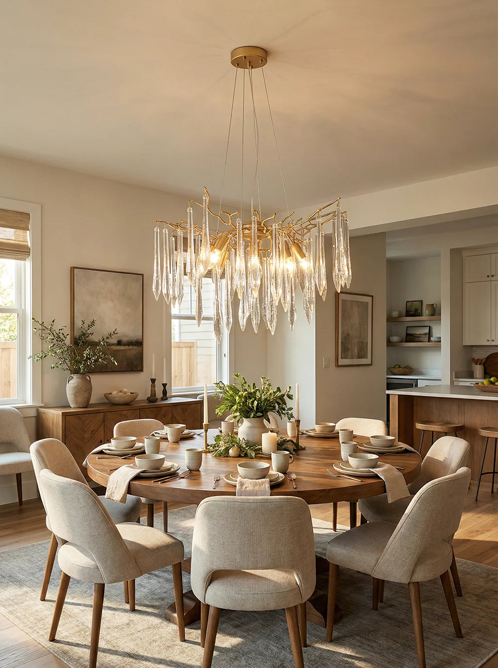 Aqua Funnel Chandelier