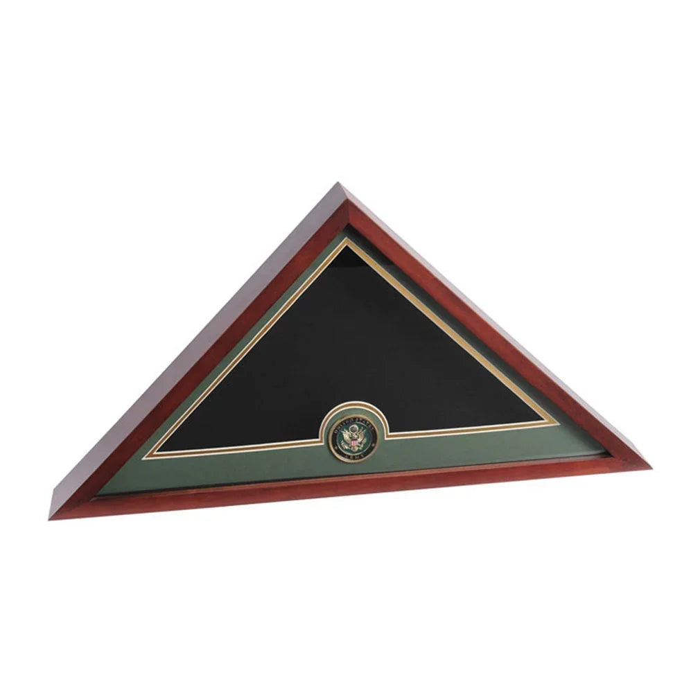 Medallion Flag Display Case, Memorial Flag Display case.