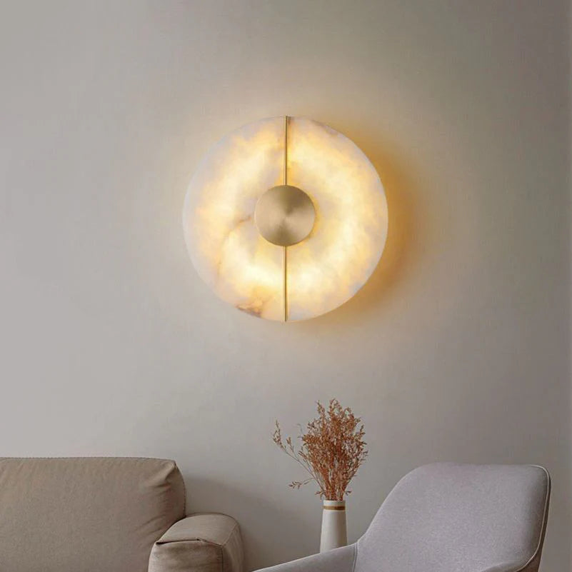 Artistic Simple Alabaster Wall Lamp