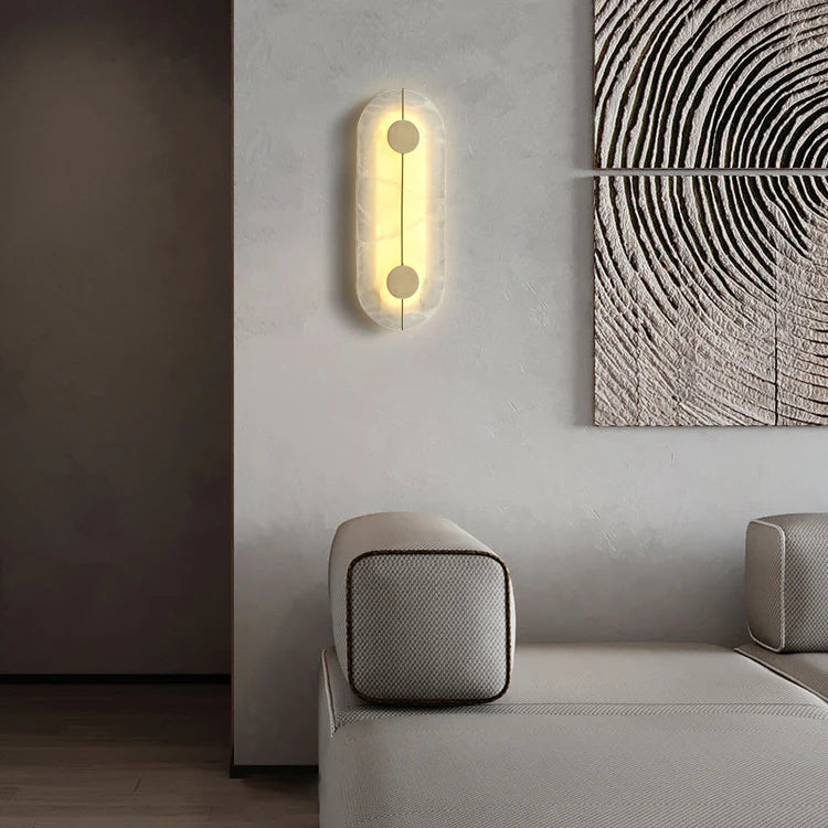 Artistic Simple Alabaster Wall Lamp