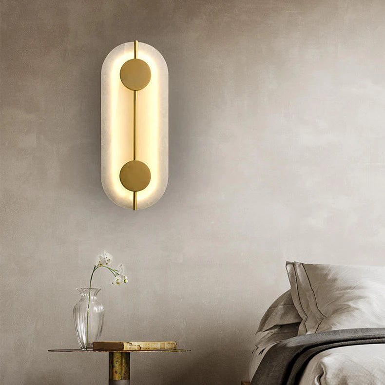 Artistic Simple Alabaster Wall Lamp