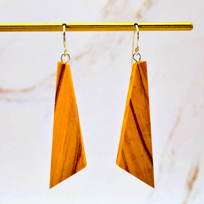 Ascent Geometric Wooden Earrings