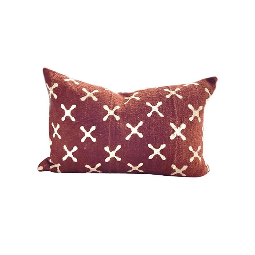 Awa Mudcloth Lumbar Pillow