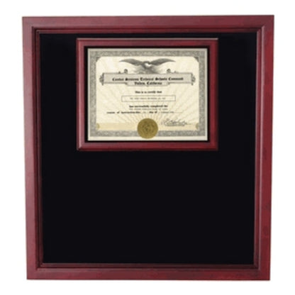 Award certificate Shadowbox, Military Frame.