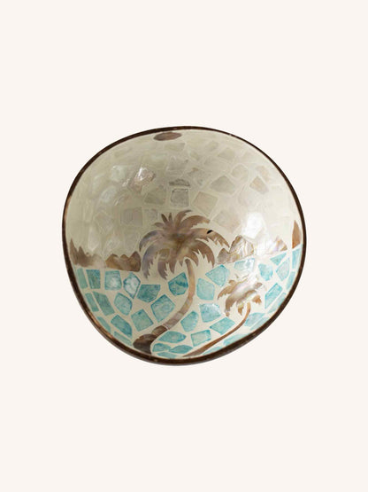 HANDMADE NATURAL SHELL COCONUT BOWL DECOR
