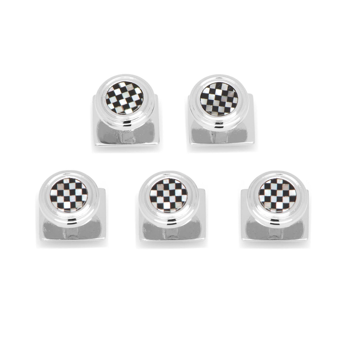 Onyx and Mother of Pearl Checker Step 5-Studs