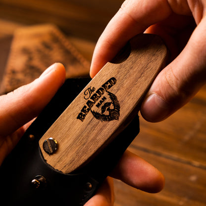 Wooden Beard Comb – Bearded Man