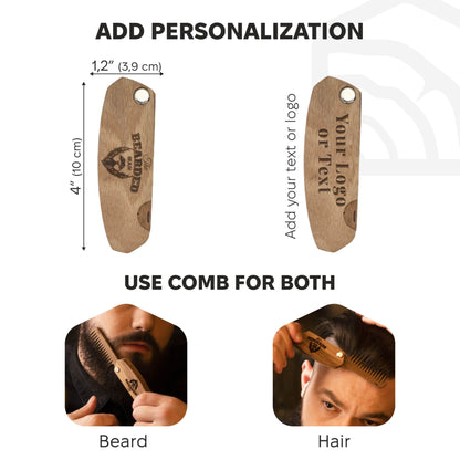 Wooden Beard Comb – Bearded Man