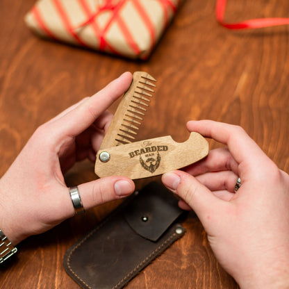 Wooden Beard Comb – Bearded Man