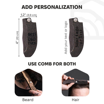 Wooden Beard Comb – Best Dad Ever