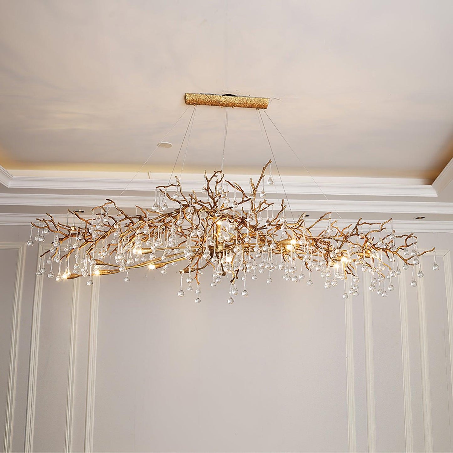 Tree Branch Bijou Crystal Drop Chandelier
