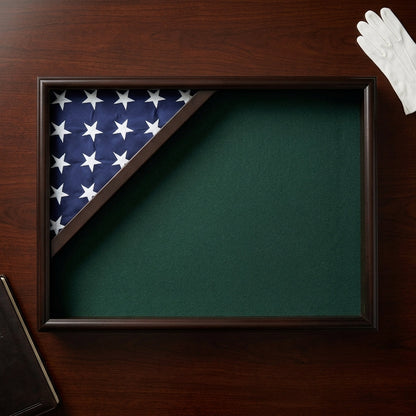 Shadow box for 3x5 flag, Black finish