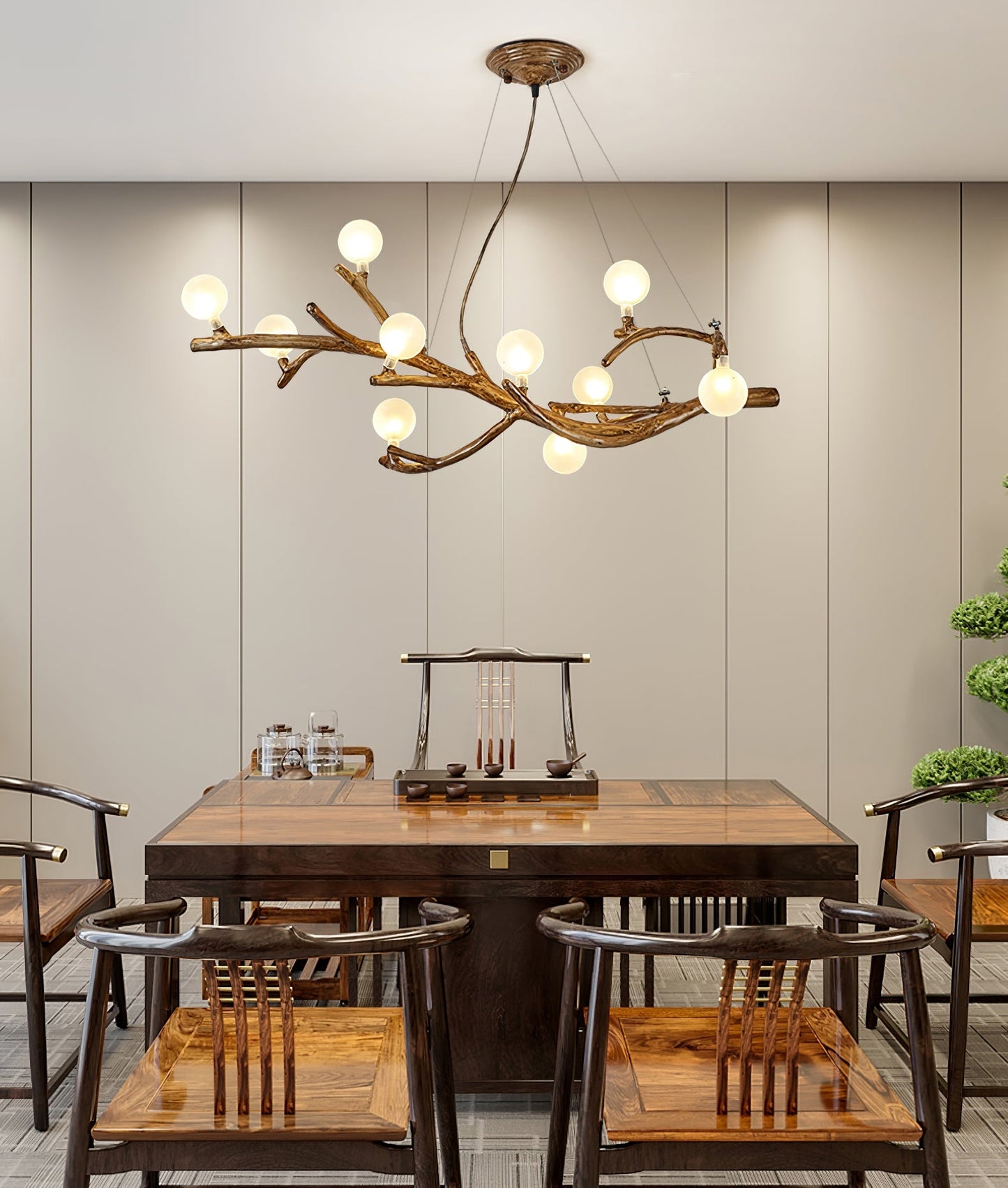 Boho Tree Branch Chandelier