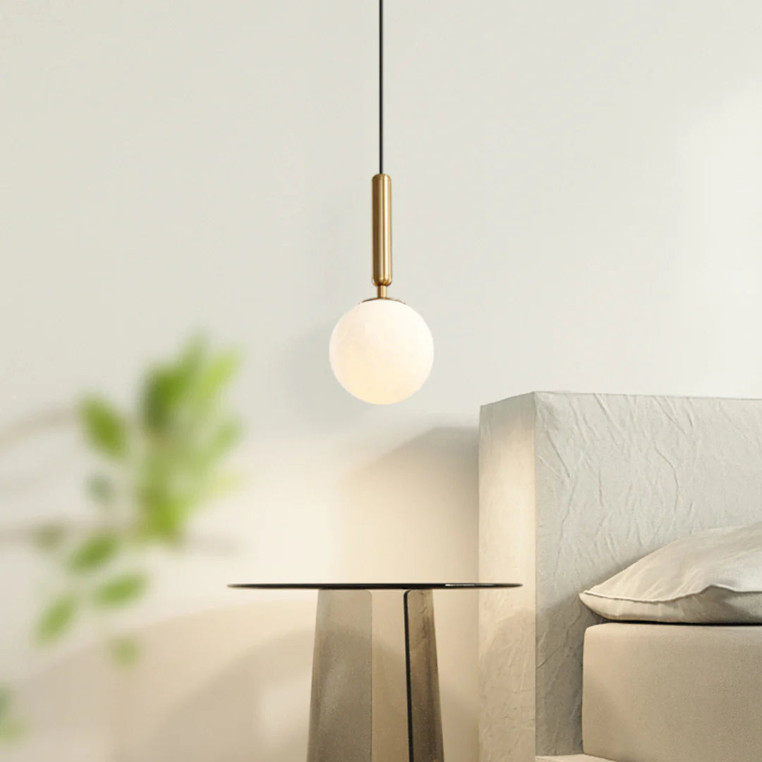 Bosso Brass Alabaster Pendant Lamp
