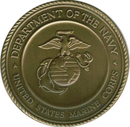 Marine Corps Brass service medallion.