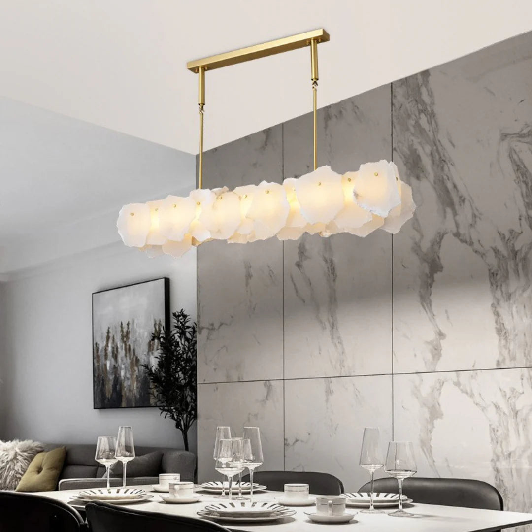 Irregular Burton Alabaster Chandelier
