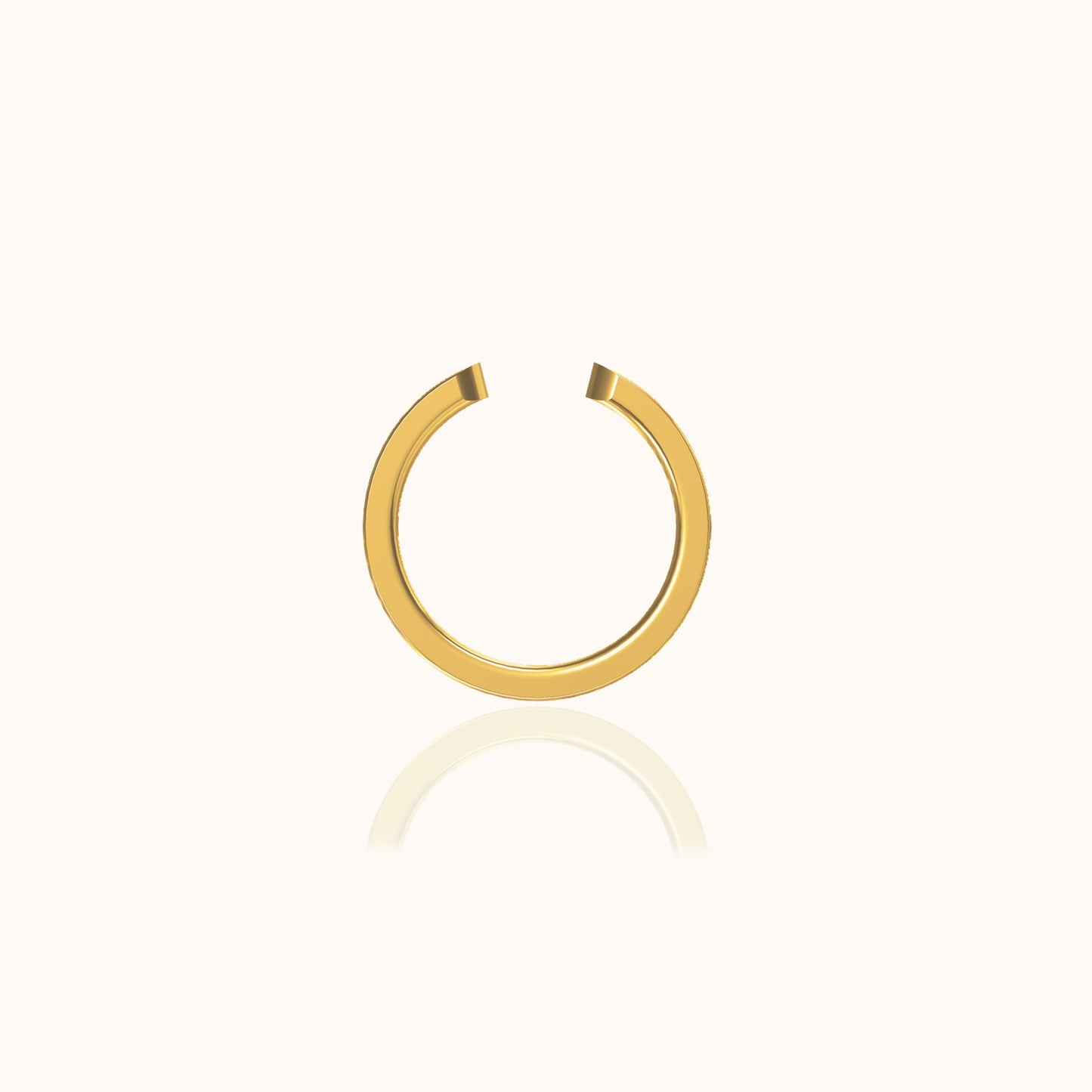 Single Green CZ Embellished Ear Cuff